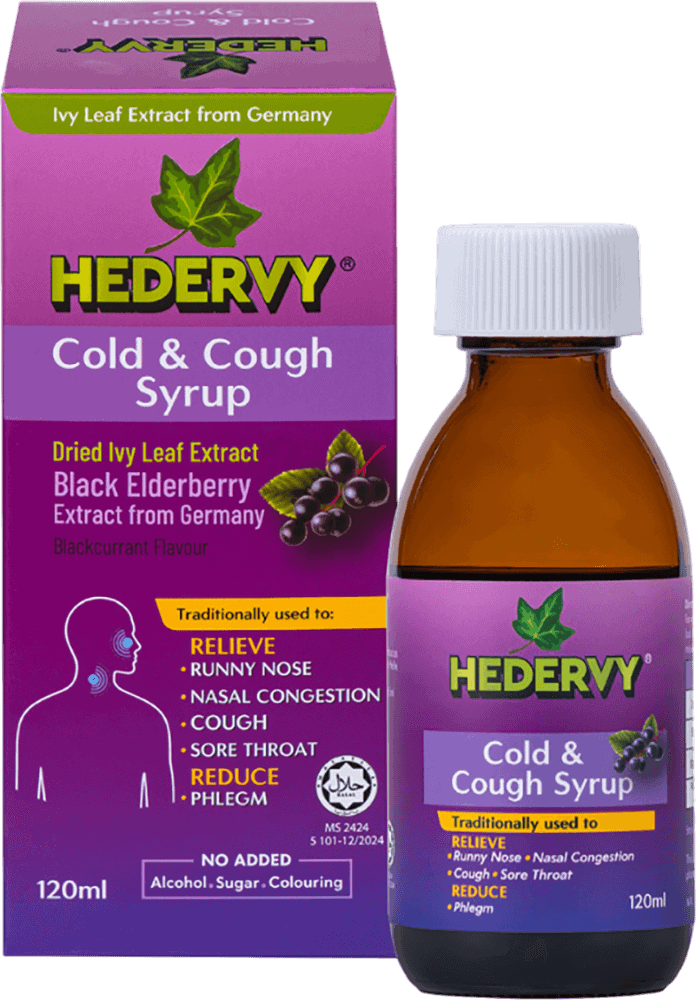 Hedervy Cough Syrup Black Elderberry